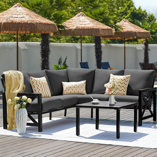 6-Seater L Shape Sectional Outdoor sofa