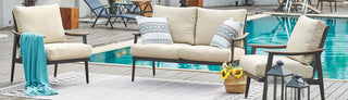 3 - Seater Wicker Back Conversation Set - Natural Expressions